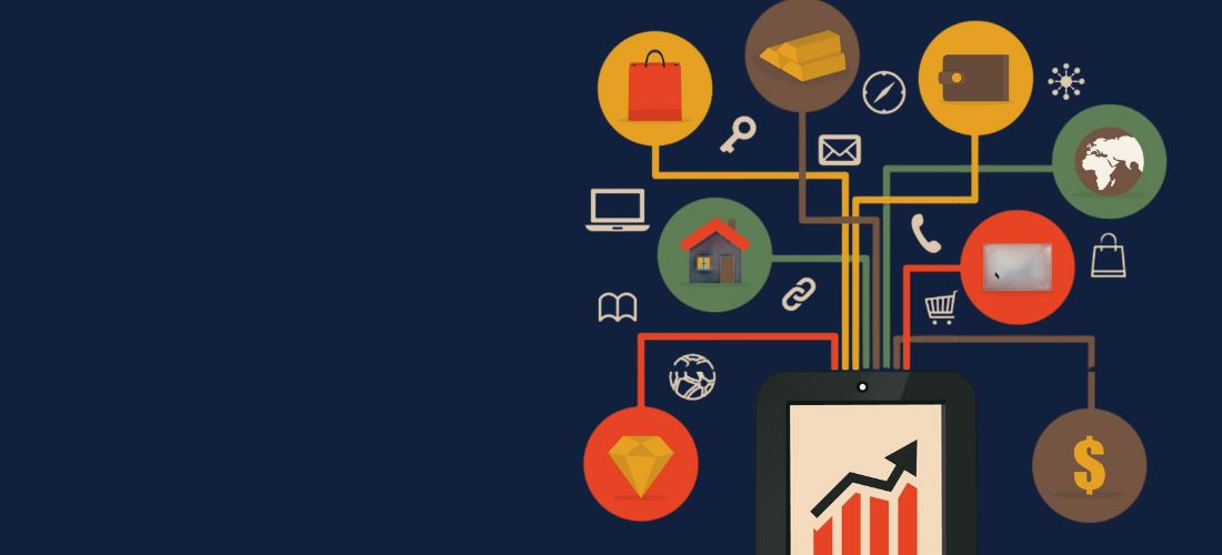 IoT connectivity showcasing smart devices linked to data analytics for optimized insights, enhancing industry efficiency and decision-making.