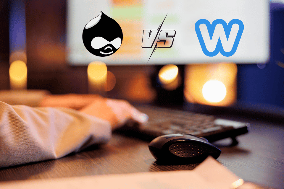 A visual comparison of Drupal and WordPress, highlighting their key features for choosing the right CMS for your project