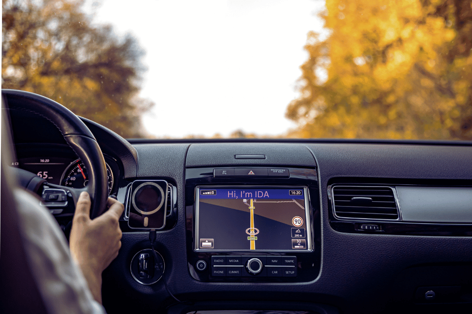 Volkswagen vehicle using AI voice assistant with ChatGPT, enhancing driving convenience through cloud-based technology