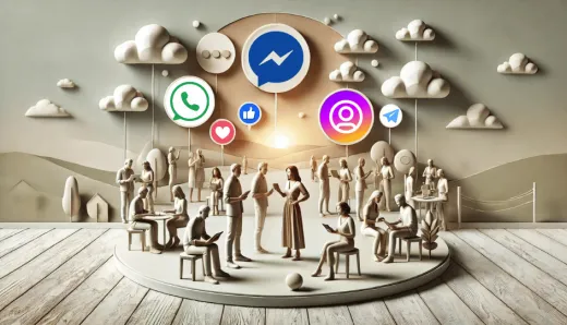 Illustration of social listening tools enhancing customer experience by analyzing sentiment and handling complaints efficiently.